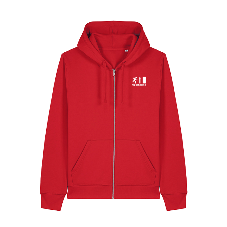 Hiperkarma -Zenekari Logós Cipzáras Pulóver