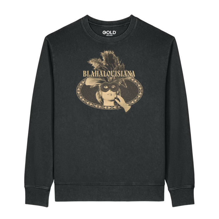 Blahalouisana Álarcosbál Unisex Környakú Pulóver