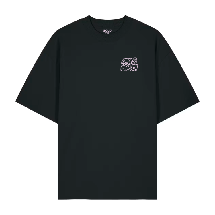 imago mundi unisex oversize tee - black