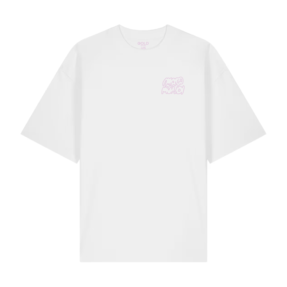 imago mundi unisex oversize tee - white