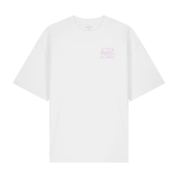 imago mundi unisex oversize tee - white