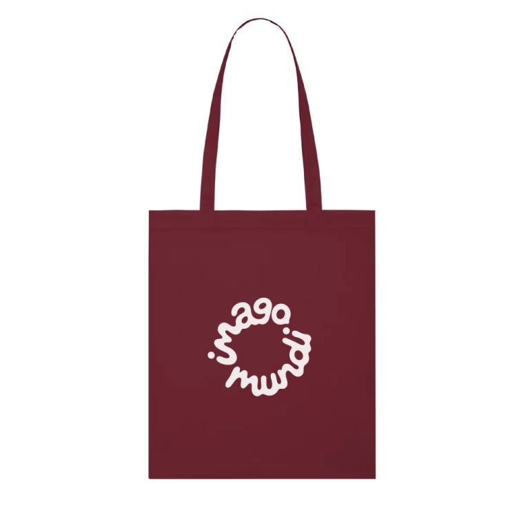 imago mundi - tote bag (burgundy)